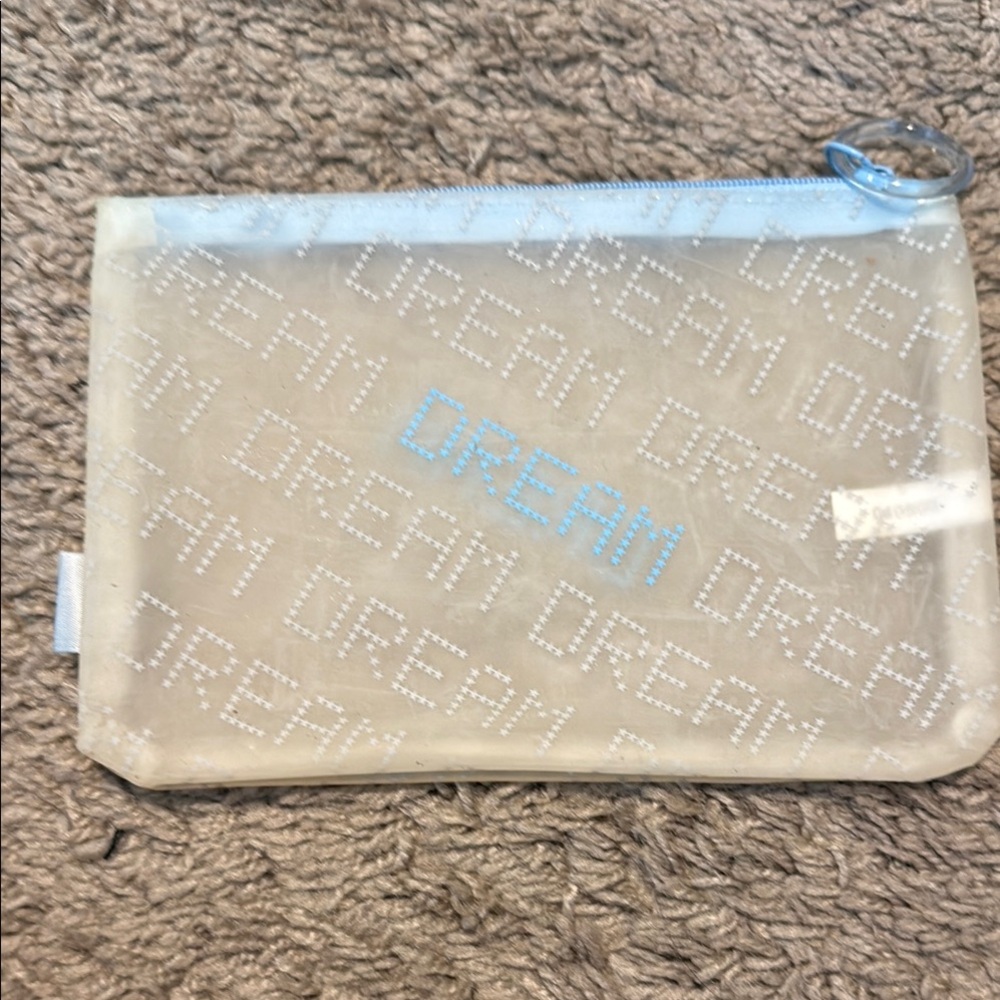 ipsy Dream Cosmetic Bag - Cream and Blue